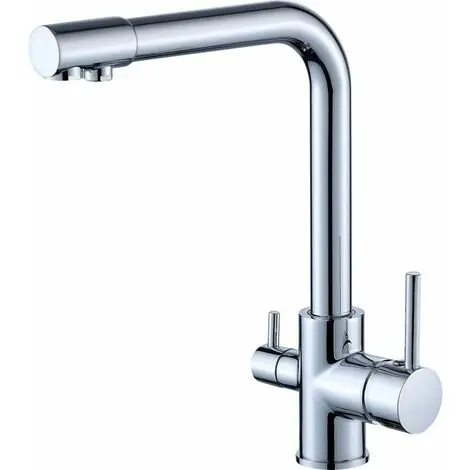 Grifo de Cocina 3 en 1: Agua fría, caliente y purificada en una sola llave